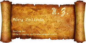 Móry Zelinda névjegykártya